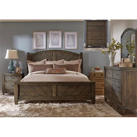 Queen Poster Bed, Dresser & Mirror, Chest, N/S